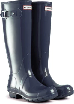 Hunter Women's Original Tall Gloss Rain Boot -Winter Shoes Shop hunter womens original tall gloss navy wft1000rgl nvy 99850.1536967724