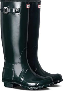 Hunter Women's Original Tall Gloss Rain Boot -Winter Shoes Shop hunter womens original tall gloss ocean wft1000rgl ocn 51270.1536967724