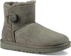 UGG Women's Mini Bailey Button II 7 UGG Women's Mini Bailey Button II -Winter Shoes Shop ugg mini bailey button ii grey 1016422 grey 92049.1631549679